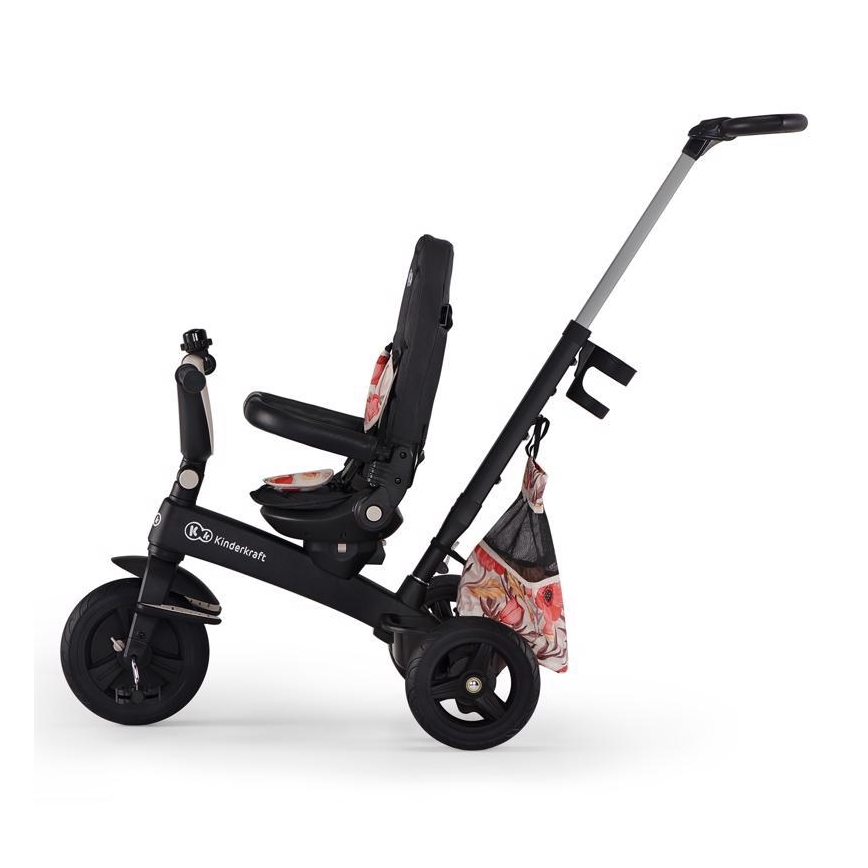 KINDERKRAFT - Detská trojkolka 5v1 EASYTWIST béžová/čierna
