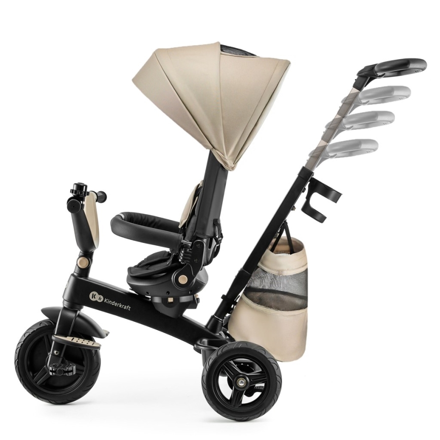 KINDERKRAFT - Detská trojkolka 5v1 EASYTWIST béžová