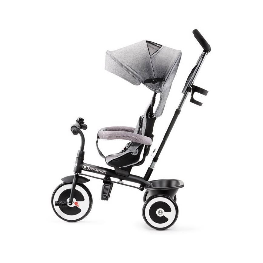 KINDERKRAFT - Detská trojkolka ASTON šedá