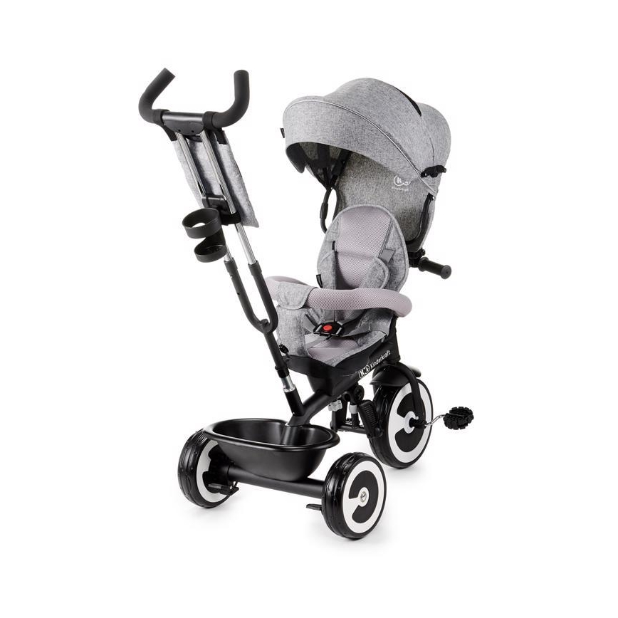 KINDERKRAFT - Detská trojkolka ASTON šedá