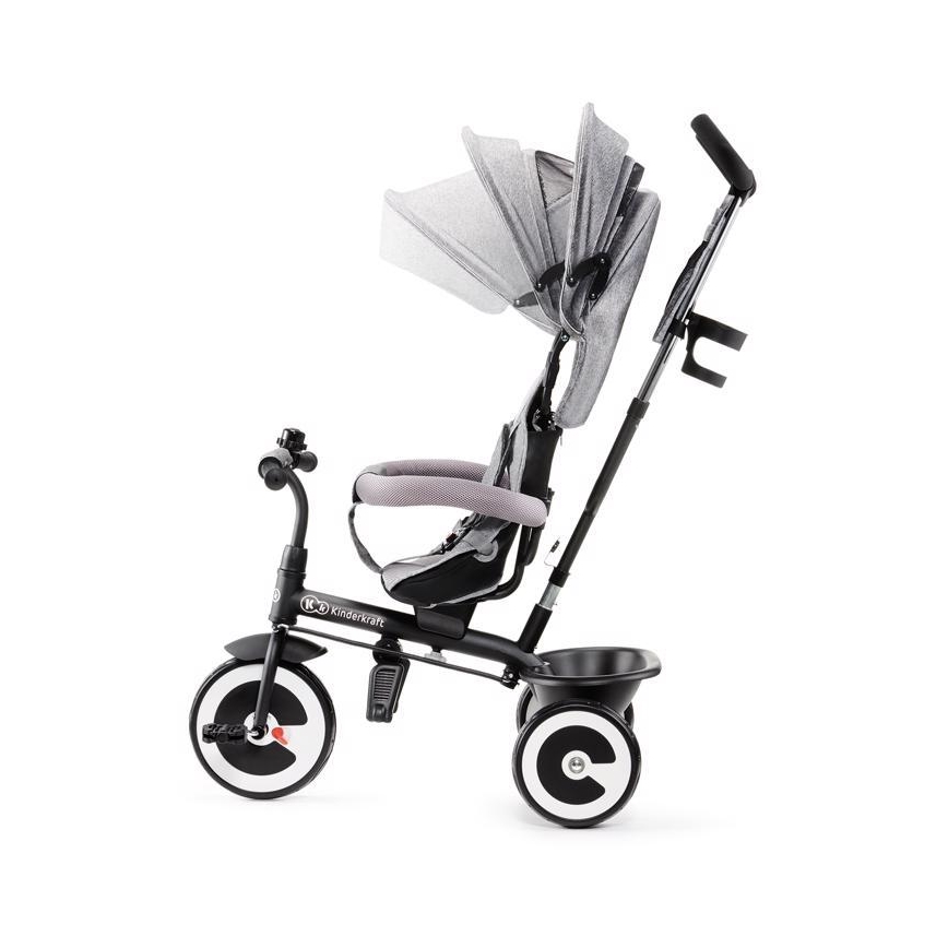 KINDERKRAFT - Detská trojkolka ASTON šedá