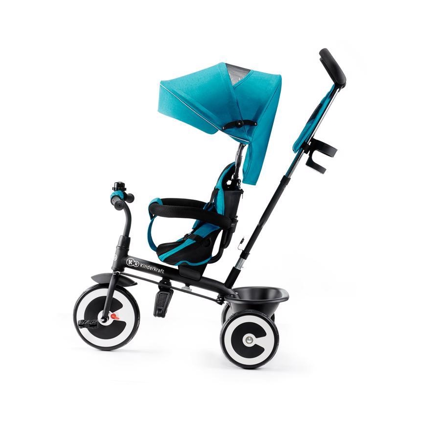 KINDERKRAFT - Detská trojkolka ASTON tyrkysová