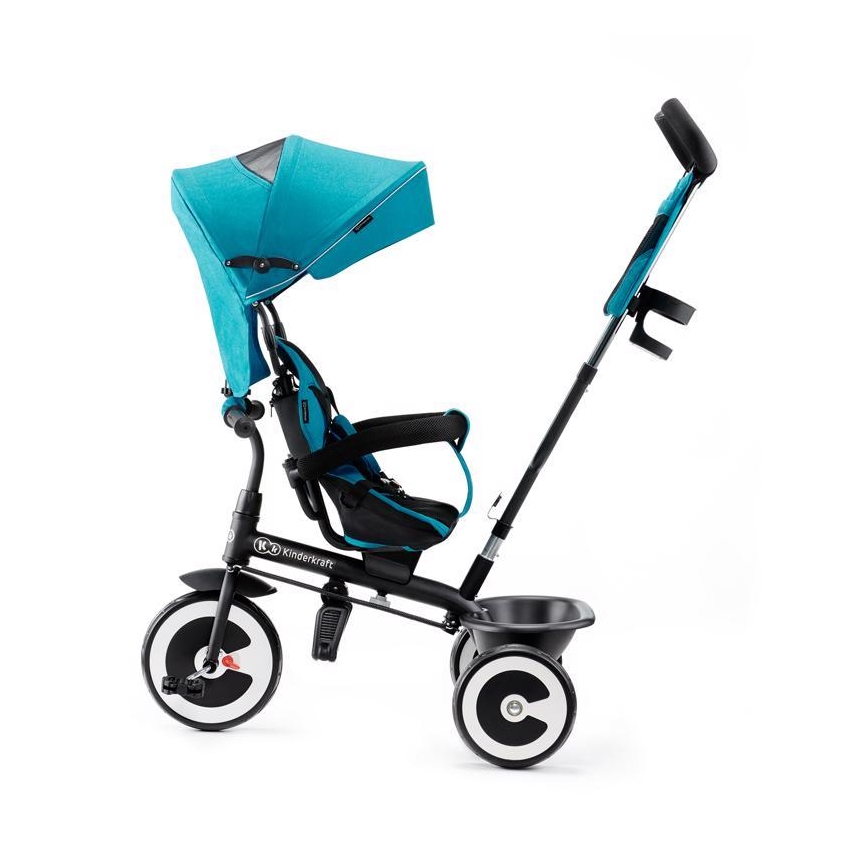 KINDERKRAFT - Detská trojkolka ASTON tyrkysová