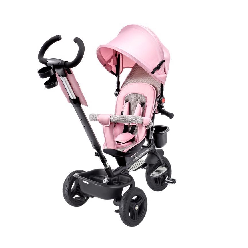 KINDERKRAFT - Detská trojkolka AVEO ružová