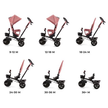 KINDERKRAFT - Detská trojkolka AVEO ružová