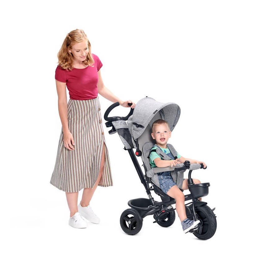 KINDERKRAFT - Detská trojkolka AVEO šedá