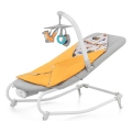 KINDERKRAFT - Detská vibrujúca hojdačka s melódiou FELIO 2 žltá