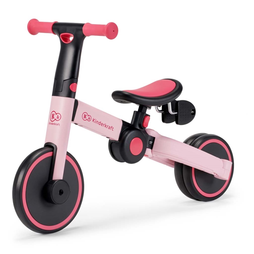 KINDERKRAFT - Detské odrážadlo 3v1 4TRIKE ružová