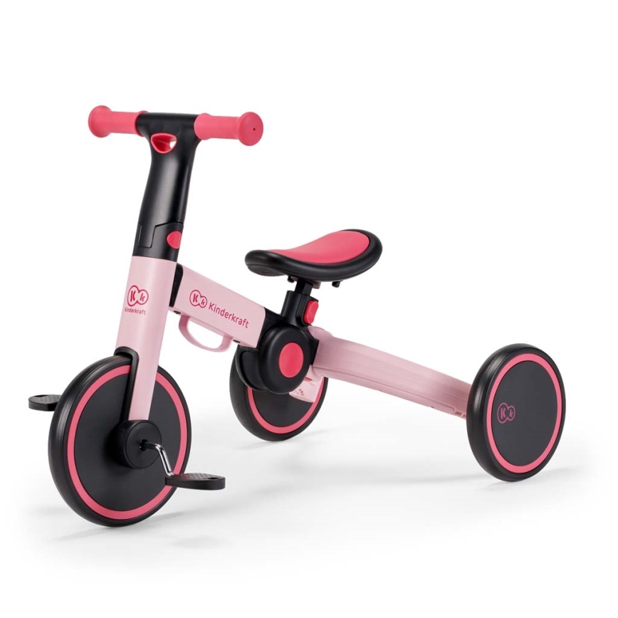 KINDERKRAFT - Detské odrážadlo 3v1 4TRIKE ružová