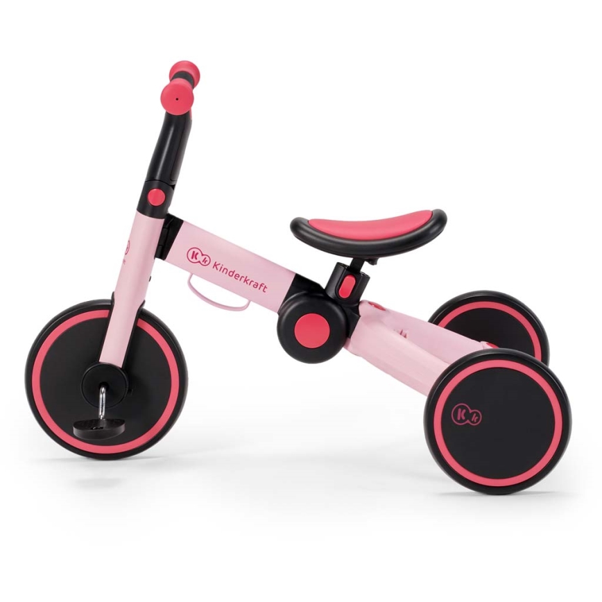KINDERKRAFT - Detské odrážadlo 3v1 4TRIKE ružová