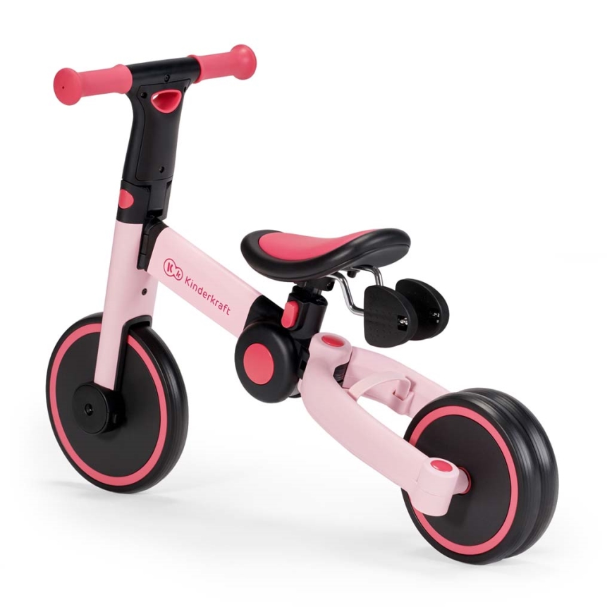 KINDERKRAFT - Detské odrážadlo 3v1 4TRIKE ružová