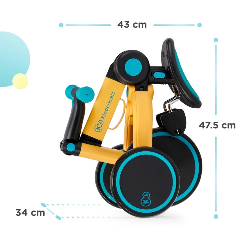 KINDERKRAFT - Detské odrážadlo 3v1 4TRIKE ružová