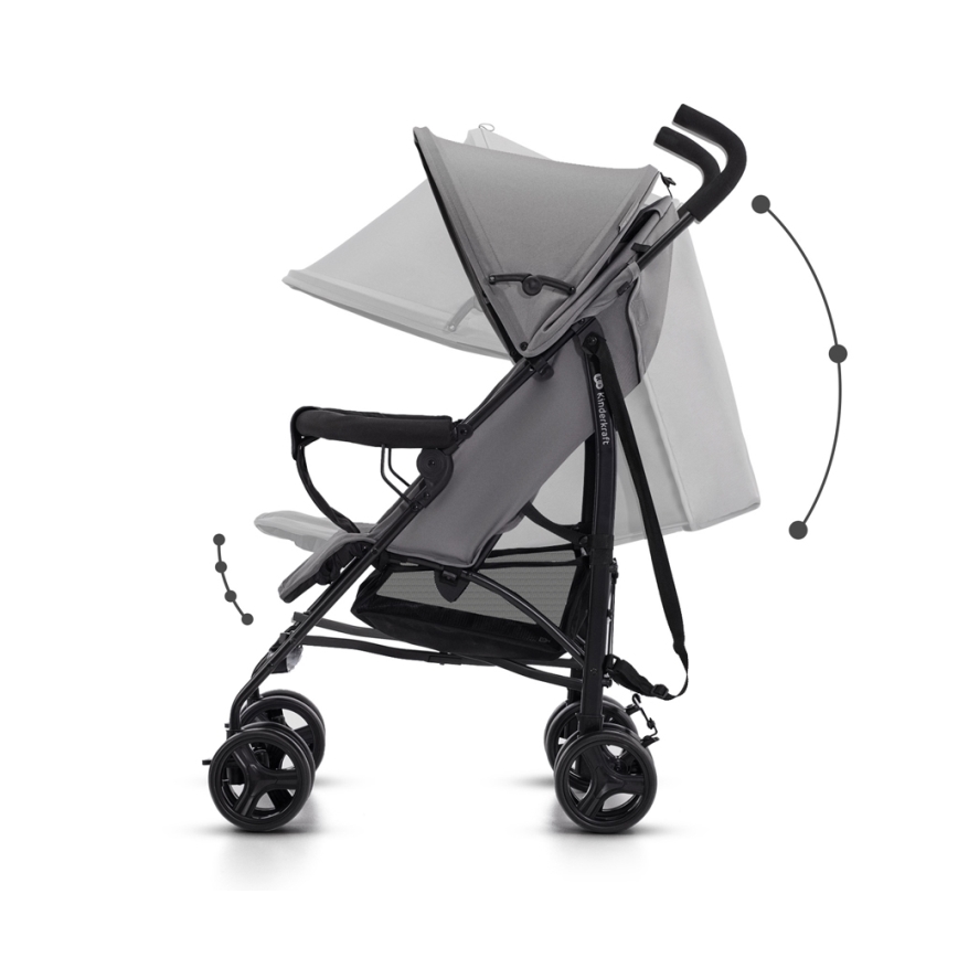 KINDERKRAFT - Golfový kočík TIK Stone grey