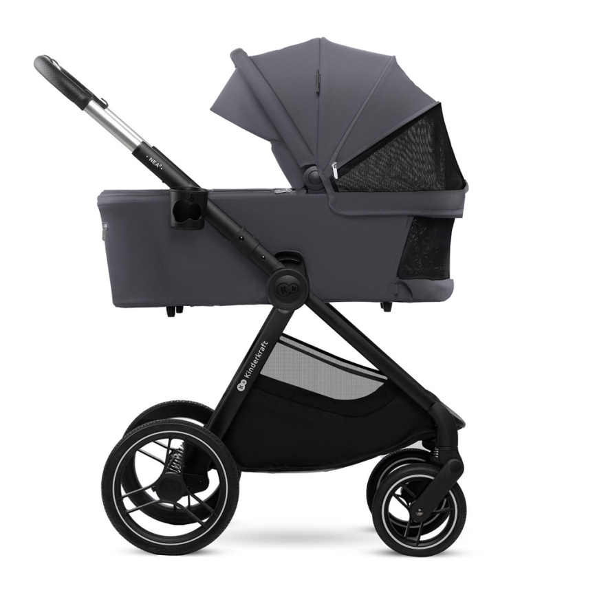 KINDERKRAFT - Kombinovaný kočík 2v1 NEA 2 Dark grey
