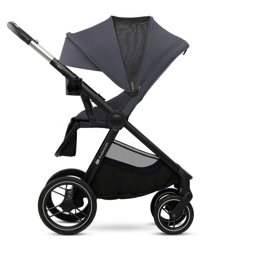 KINDERKRAFT - Kombinovaný kočík 2v1 NEA 2 Dark grey