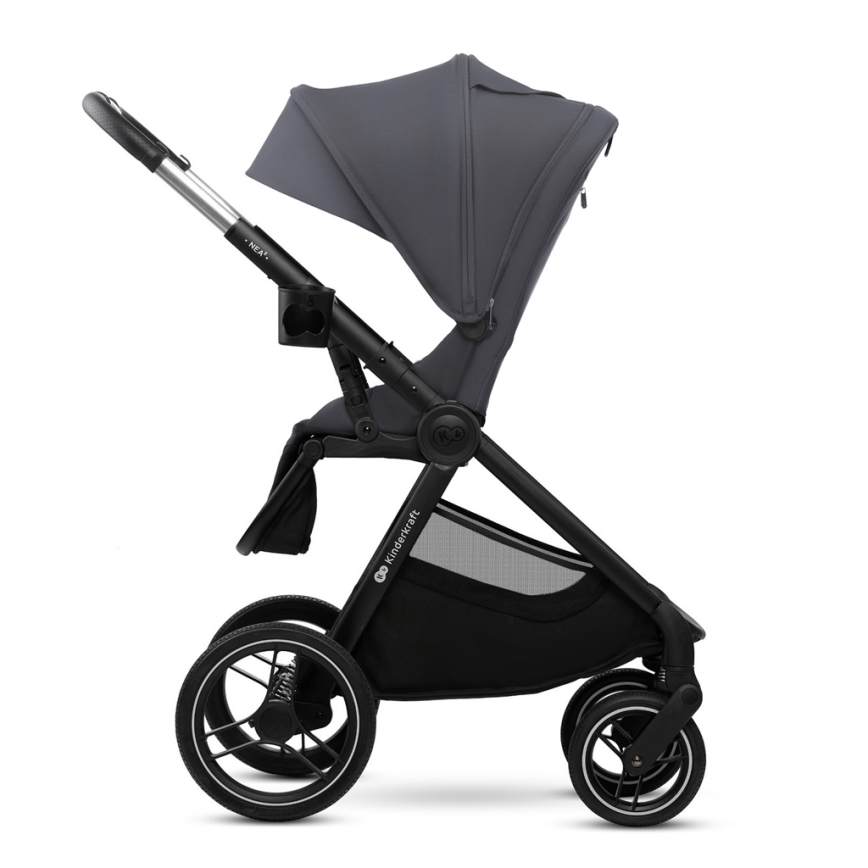 KINDERKRAFT - Kombinovaný kočík 2v1 NEA 2 Dark grey