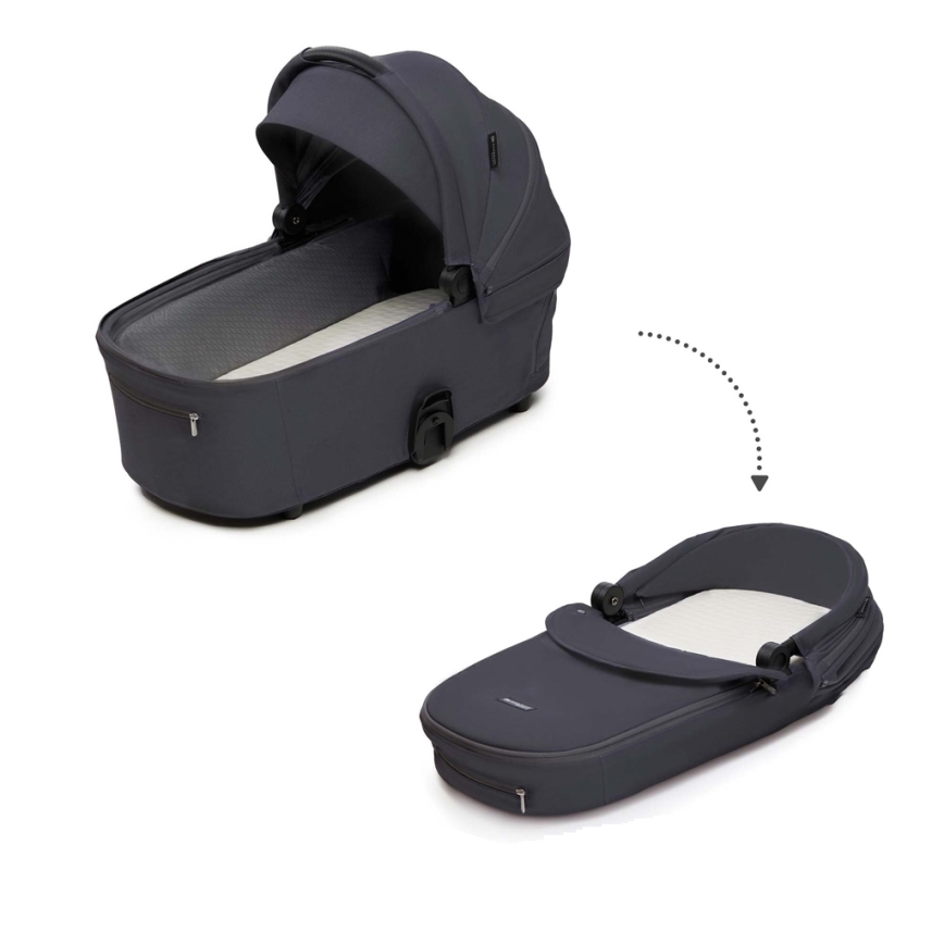 KINDERKRAFT - Kombinovaný kočík 2v1 NEA 2 Dark grey