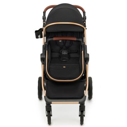 KINDERKRAFT - Kombinovaný kočík 3v1 ESME Pure black + autosedačka MINK PRO