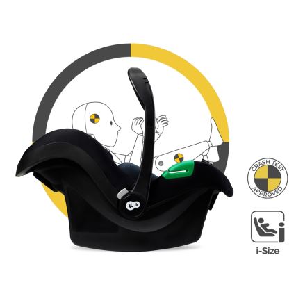 KINDERKRAFT - Kombinovaný kočík 3v1 ESME Pure black + autosedačka MINK PRO