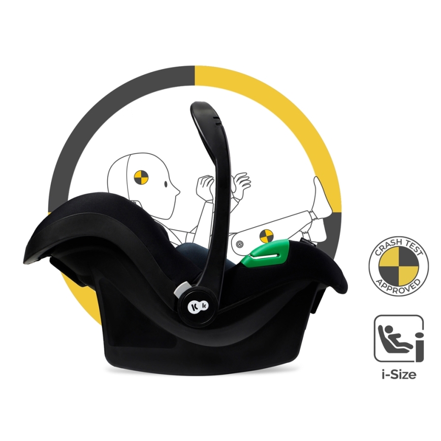 KINDERKRAFT - Kombinovaný kočík 3v1 ESME Pure black + autosedačka MINK PRO