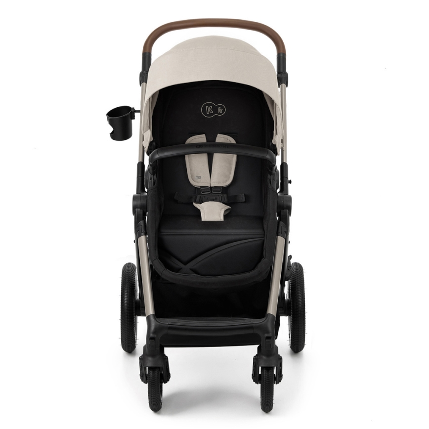 KINDERKRAFT - Kombinovaný kočík 3v1 MOOV 2 AIR Moonlight grey + autosedačka MINK PRO