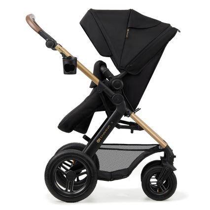 KINDERKRAFT - Kombinovaný kočík 3v1 MOOV 2 AIR Pure black + autosedačka MINK PRO