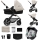 KINDERKRAFT - Kombinovaný kočík 3v1 MOOV 2 Moonlight grey + autosedačka MINK PRO