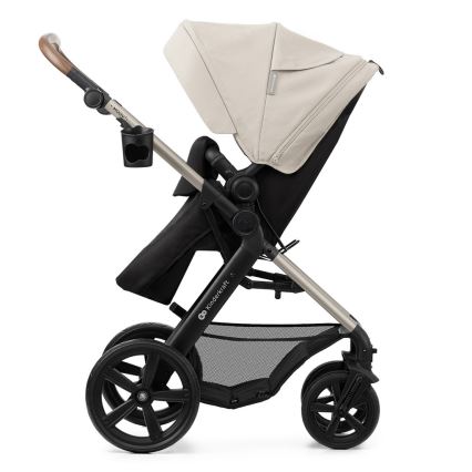 KINDERKRAFT - Kombinovaný kočík 3v1 MOOV 2 Moonlight grey + autosedačka MINK PRO