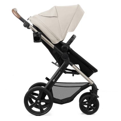 KINDERKRAFT - Kombinovaný kočík 3v1 MOOV 2 Moonlight grey + autosedačka MINK PRO