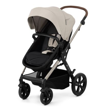 KINDERKRAFT - Kombinovaný kočík 3v1 MOOV 2 Moonlight grey + autosedačka MINK PRO