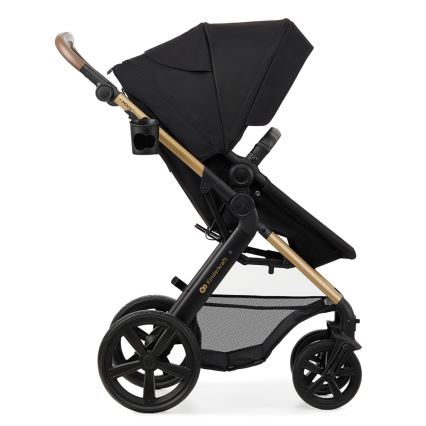 KINDERKRAFT - Kombinovaný kočík 3v1 MOOV 2 Pure black + autosedačka MINK PRO