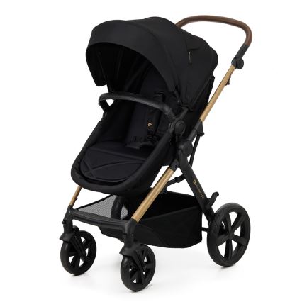 KINDERKRAFT - Kombinovaný kočík 3v1 MOOV 2 Pure black + autosedačka MINK PRO