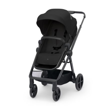 KINDERKRAFT - Kombinovaný kočík 3v1 NEWLY Classic black  + autosedačka MINK PRO