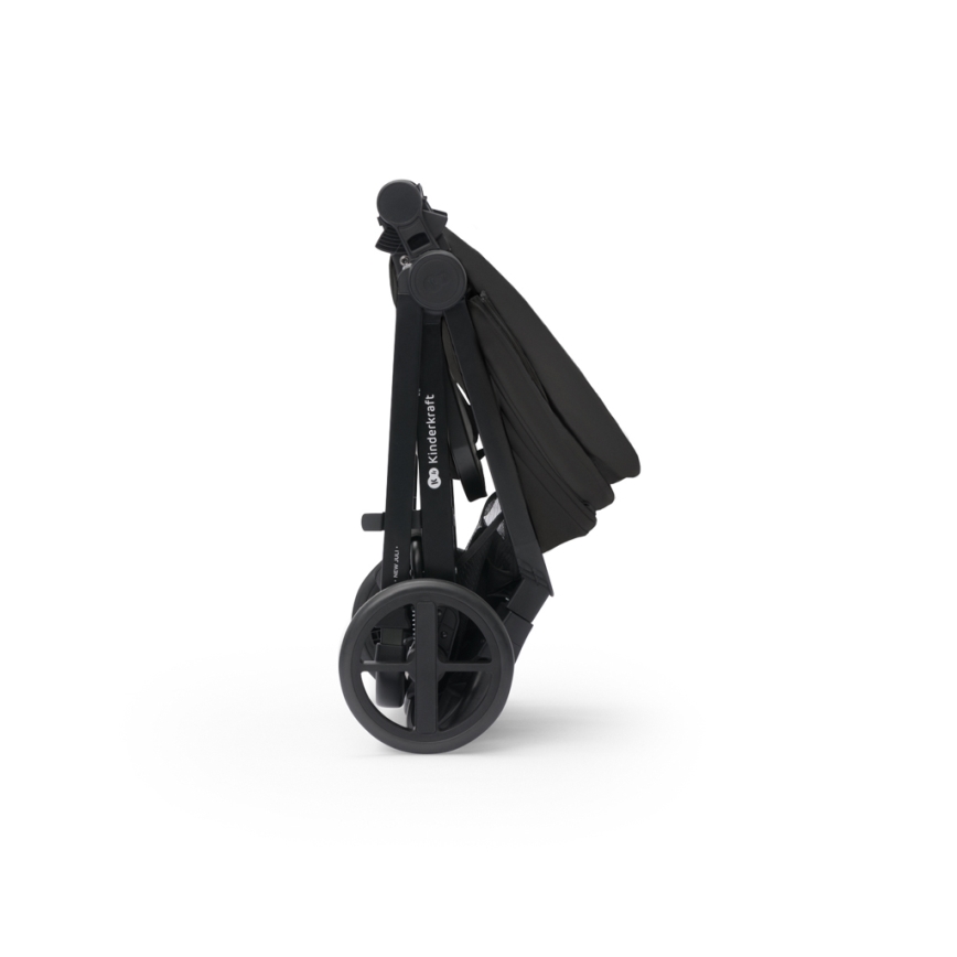 KINDERKRAFT - Kombinovaný kočík 3v1 NEWLY Classic black  + autosedačka MINK PRO