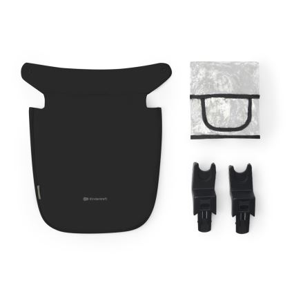 KINDERKRAFT - Kombinovaný kočík 3v1 NEWLY Classic black  + autosedačka MINK PRO