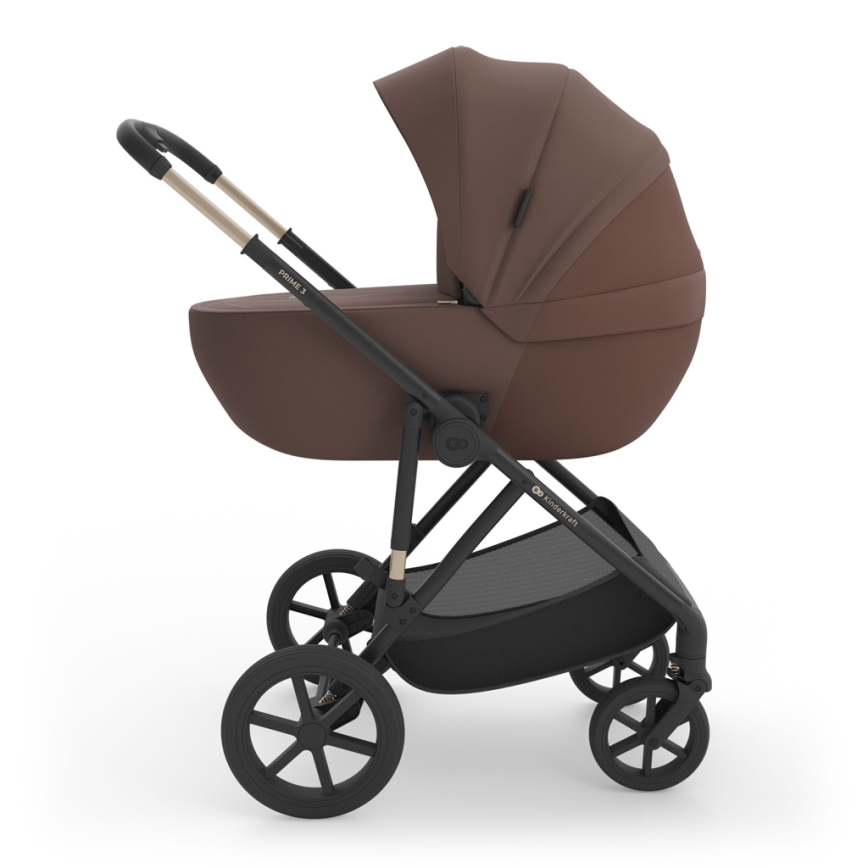 KINDERKRAFT - Kombinovaný kočík 3v1 PRIME 3 Velvet Mocca