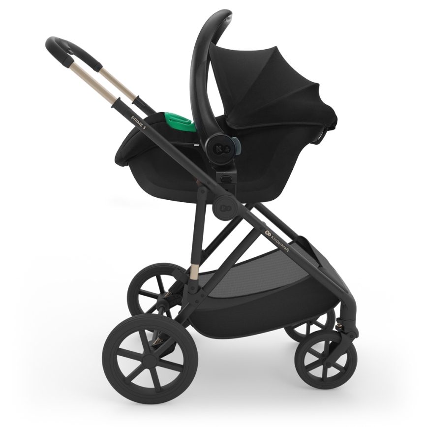 KINDERKRAFT - Kombinovaný kočík 3v1 PRIME 3 Velvet Mocca
