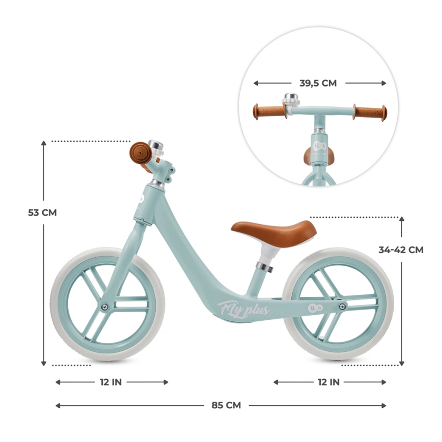 KINDERKRAFT - Odrážadlo FLY PLUS Baby blue