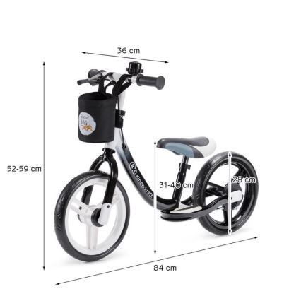 KINDERKRAFT - Odrážadlo SPACE čierna