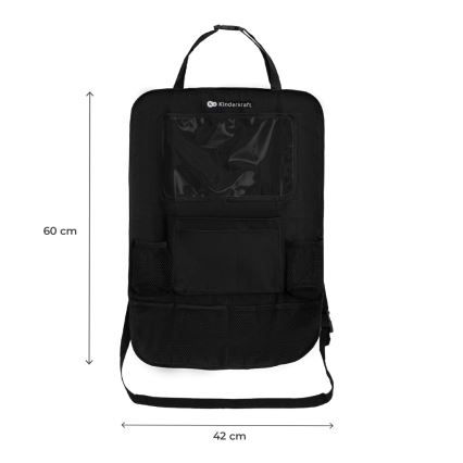 KINDERKRAFT - Organizér do auta čierny