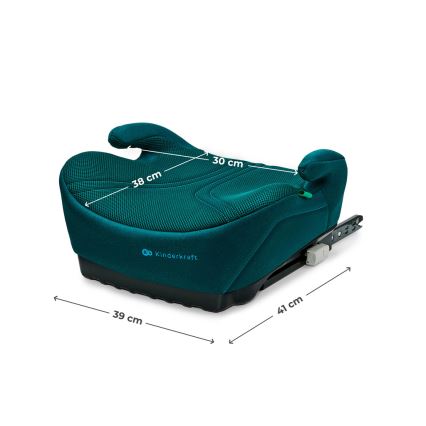 KINDERKRAFT - Podsedák do auta I-BOOST 2 PRO i-Size 125–150 cm tyrkysový