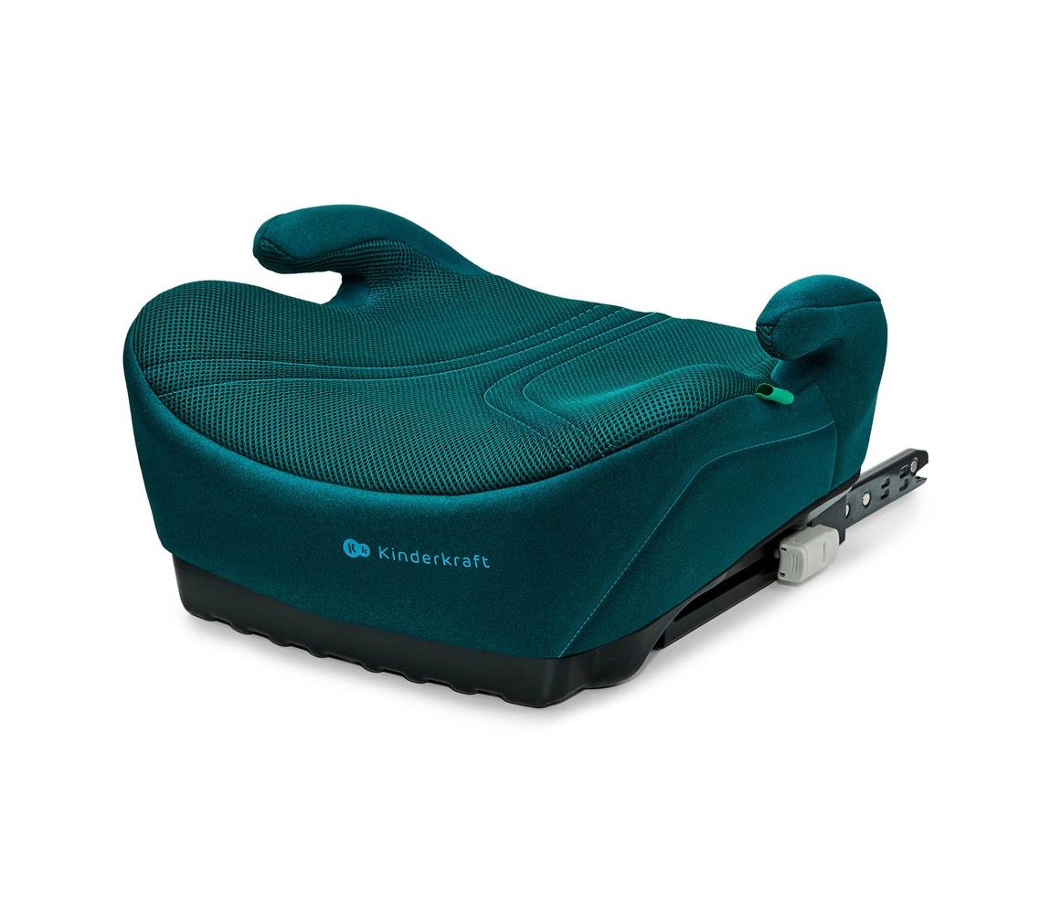 KINDERKRAFT - Podsedák do auta I-BOOST 2 PRO i-Size 125–150 cm tyrkysový KCIBOO02GREPR00