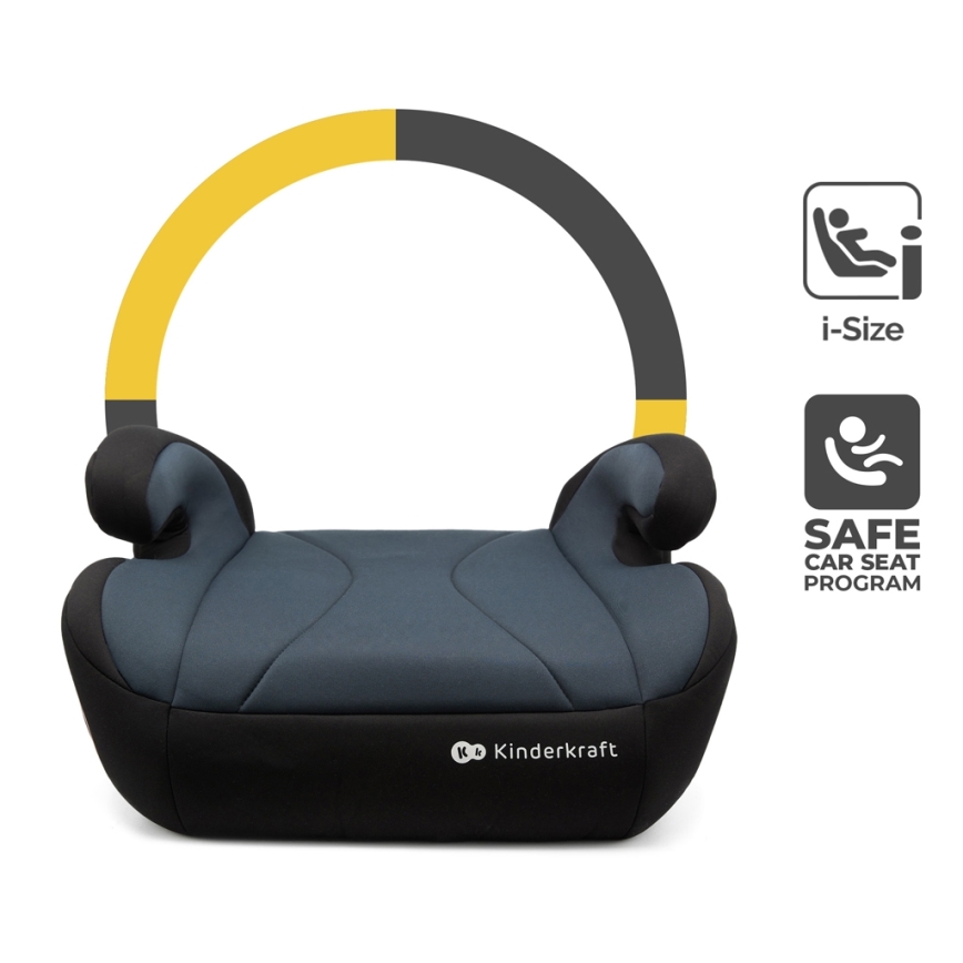 KINDERKRAFT - Podsedák do auta I-BOOST i-Size 135-150 cm čierna