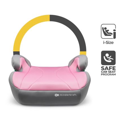 KINDERKRAFT - Podsedák do auta I-BOOST i-Size 135-150 cm ružová