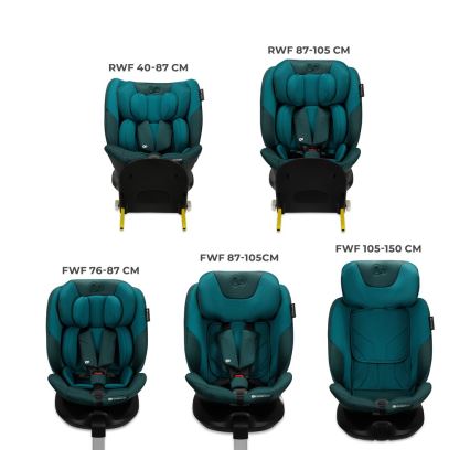 KINDERKRAFT SELECT - Autosedačka s otočnou základňou I-FIX (40-150 cm) Harbor modrá