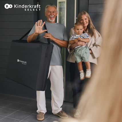 KINDERKRAFT SELECT - Cestovná postieľka MOON DREAM čierna