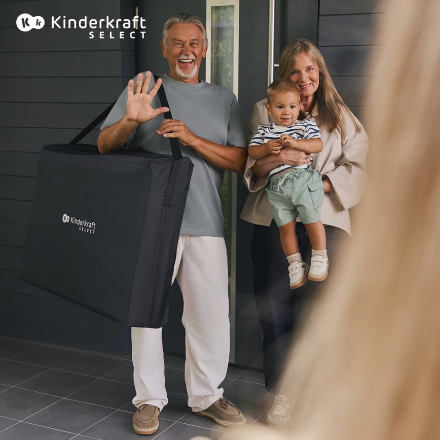 KINDERKRAFT SELECT - Cestovná postieľka MOON DREAM čierna