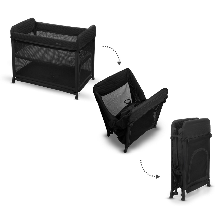 KINDERKRAFT SELECT - Cestovná postieľka MOON DREAM čierna
