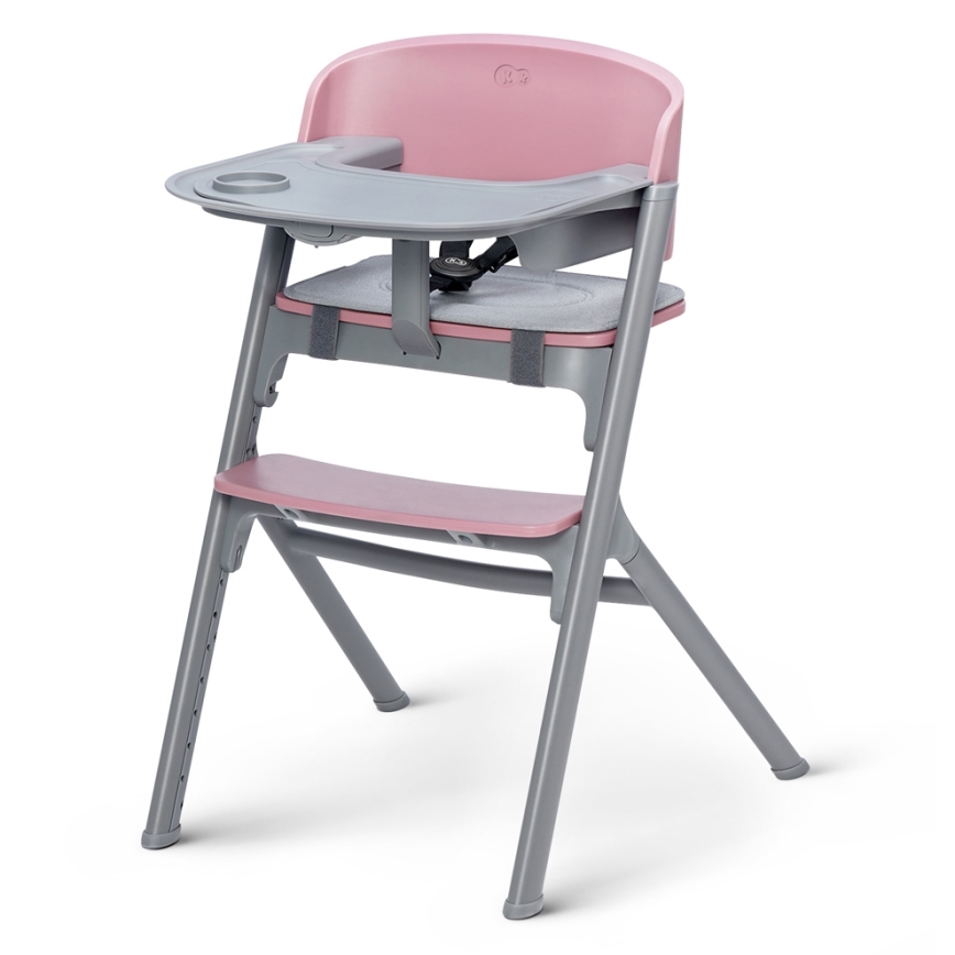 KINDERKRAFT SELECT - Detská jedálenská stolička 3v1 LIVY Premium Aster pink
