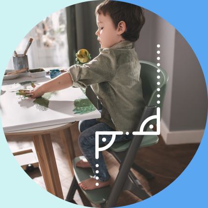 KINDERKRAFT SELECT - Detská jedálenská stolička 3v1 LIVY Premium dub + ležadlo CALMEE